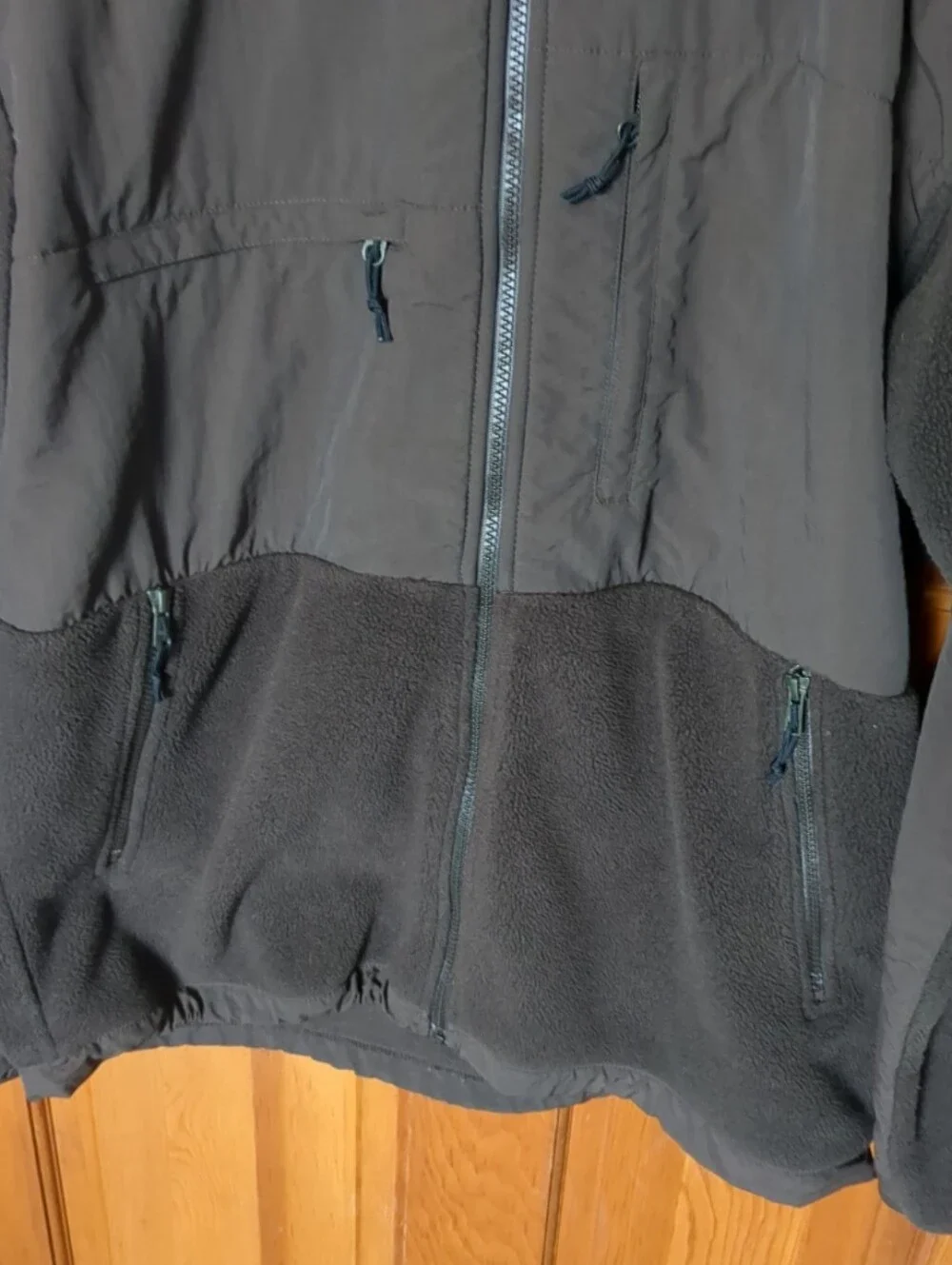 The North Face Men's Brown Two-Texture Hybrid Jacket Large